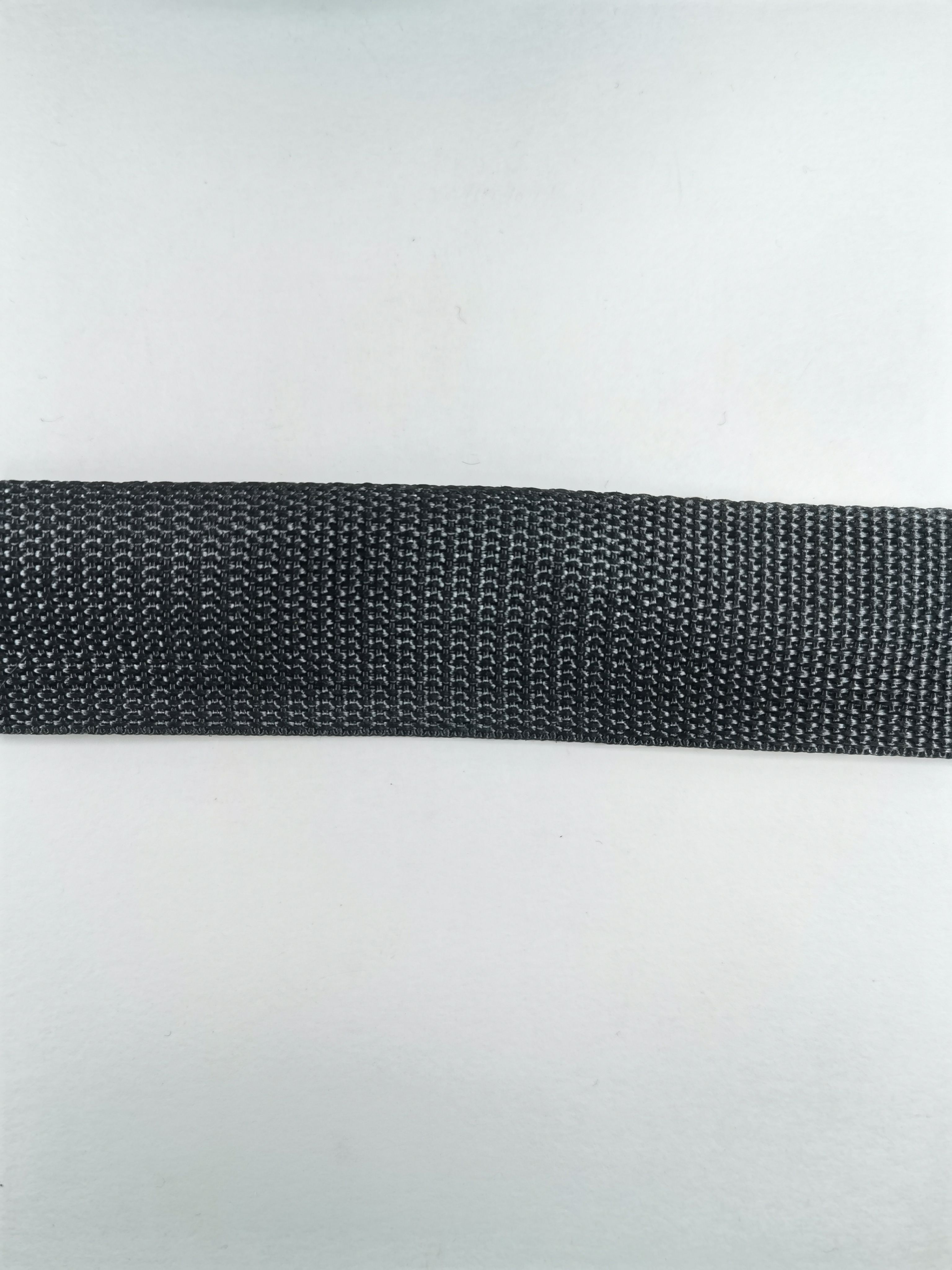 Лента тканная 40мм 322 черный 20г/м (100м)