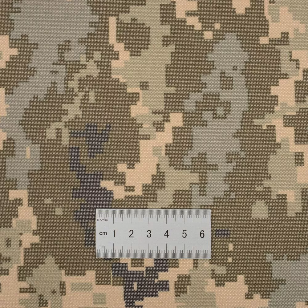 Ткань 600Д ПВХ камуфляж цифра беж-зел Z6A camo 192
